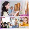 20 Pieces Paint Brushes Set for Acrylic Painting, Oil Watercolor Acrylic Paint Brush, Artist Paintbrushes for Body Face Rock Canvas, Kids Adult Drawing Arts Crafts Supplies, Blue